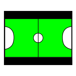 Pobarvana pobarvanka - Pobarvanka nogometnega igrišča