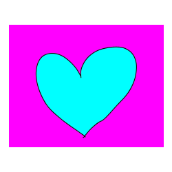 Pobarvana pobarvanka - Srček