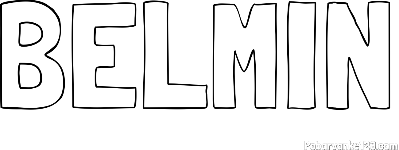 Pobarvanka imena BELMIN