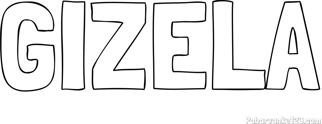 Pobarvanka imena GIZELA