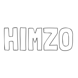 Online izdelana pobarvanka - Pobarvanka imena HIMZO