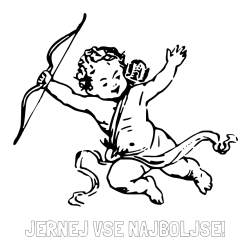 Online izdelana pobarvanka - Pobarvanka imena JERNEJ VSE NAJBOLJŠE! in pobarvanka majhnega angela