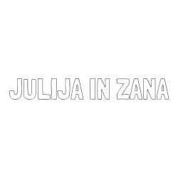 Online izdelana pobarvanka - Pobarvanka imena JULIJA IN ŽANA