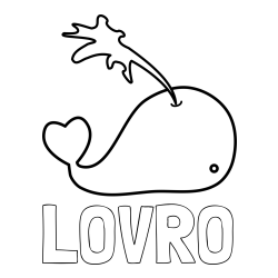 Online izdelana pobarvanka - Pobarvanka imena LOVRO in pobarvanka kit