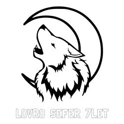 Online izdelana pobarvanka - Pobarvanka imena LOVRO  ŠEFER  7LET in pobarvanka volk in lune