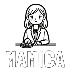 Online izdelana pobarvanka - Pobarvanka imena MAMICA in pobarvanka bančne uslužbenke