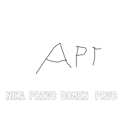 Online izdelana pobarvanka - Pobarvanka imena NIKA  PREVC  DOMEN   PRVC in I LOVE APT