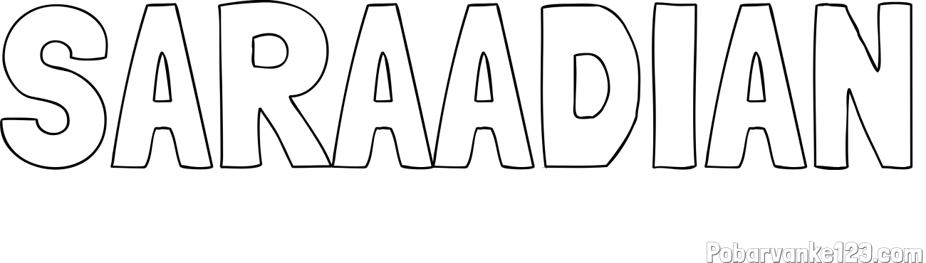 Pobarvanka imena SARAADIAN
