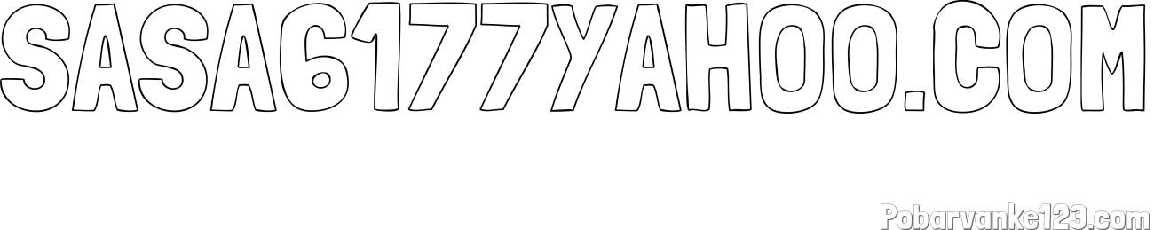 Pobarvanka imena SASA6177YAHOO.COM