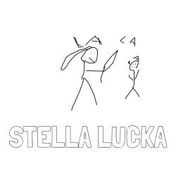 Online izdelana pobarvanka - Pobarvanka imena STELLA LUČKA in k-pop demon