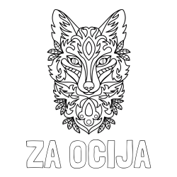 Online izdelana pobarvanka - Pobarvanka imena ZA OČIJA in pobarvanka volka - mandale