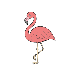 Pobarvana pobarvanka - Pobarvanka flaminga