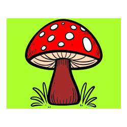 Pobarvana pobarvanka - Pobarvanka gobe