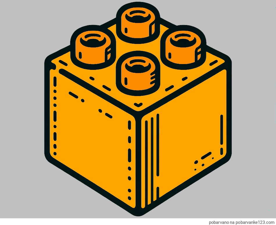 POBARVANA POBARVANKA - Pobarvanka LEGO kocke