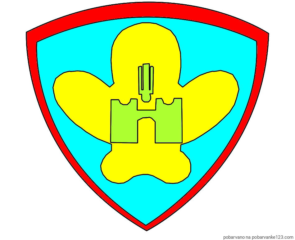 POBARVANA POBARVANKA - Pobarvanka NK Maribor (grb)