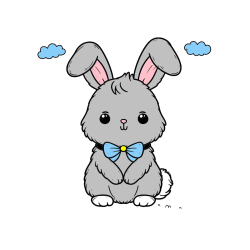 Pobarvana pobarvanka - Pobarvanka prikupnega zajčka