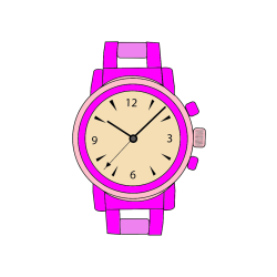 Pobarvana pobarvanka - Pobarvanka ročne ure