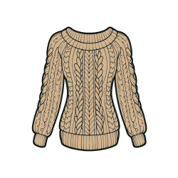 Pobarvana pobarvanka - Pobarvanka ženskega puloverja