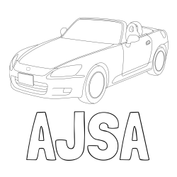 Online izdelana pobarvanka - Pobarvanka imena AJŠA in pobarvanka avtomobila znamke Honda