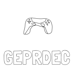 Online izdelana pobarvanka - Pobarvanka imena GEPRDEC in DASDASD