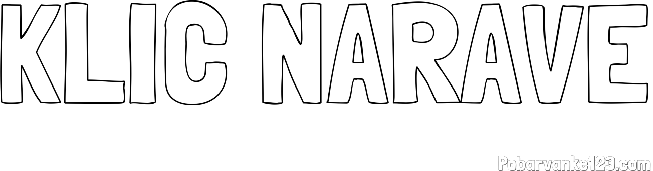 Pobarvanka imena KLIC NARAVE