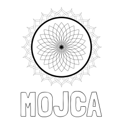 Online izdelana pobarvanka - Pobarvanka imena MOJCA in pobarvanka mandale 2