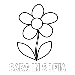 Online izdelana pobarvanka - Pobarvanka imena SARA IN SOFIA in otroška pobarvanka rože