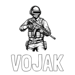 Online izdelana pobarvanka - Pobarvanka imena VOJAK in pobarvanka PUBG osrednjega lika v bojnem položaju