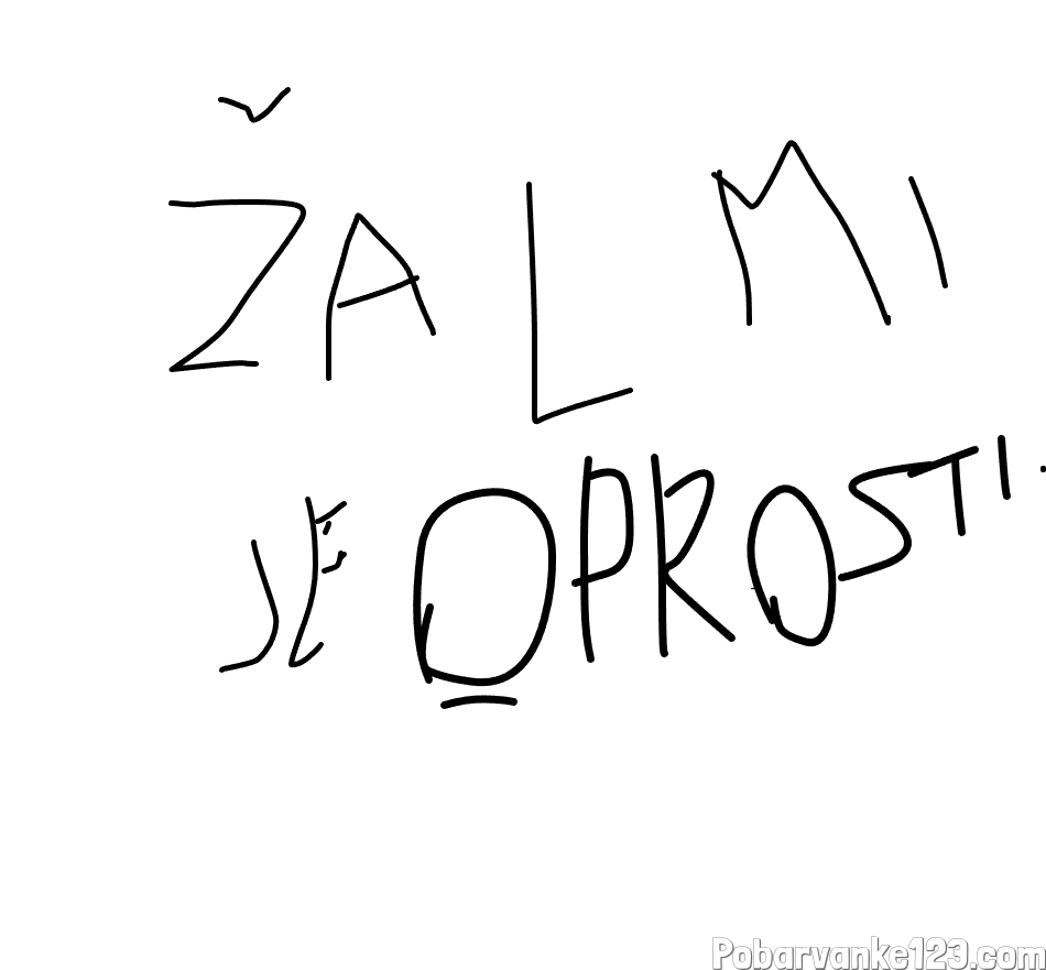 žal mi je oprosti