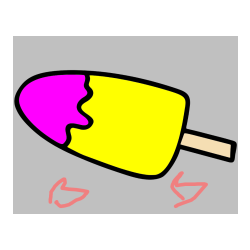 Pobarvana pobarvanka - Pobarvanka lučke (sladoled na palčki)