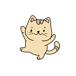 Pobarvana pobarvanka - Pobarvanka razigrane mačke