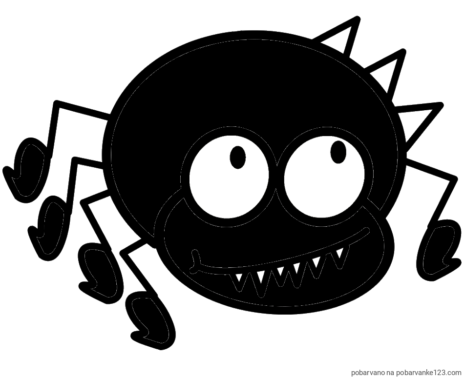 POBARVANA POBARVANKA - Pobarvanka smešnega pajka