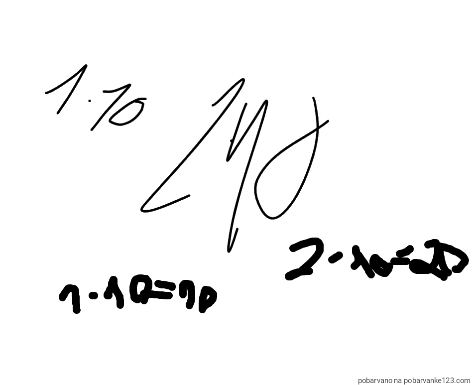 POBARVANA POBARVANKA - POŠTEVANKA 10