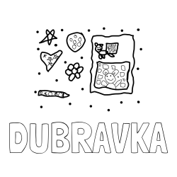 Online izdelana pobarvanka - Pobarvanka imena DUBRAVKA in za      lorin