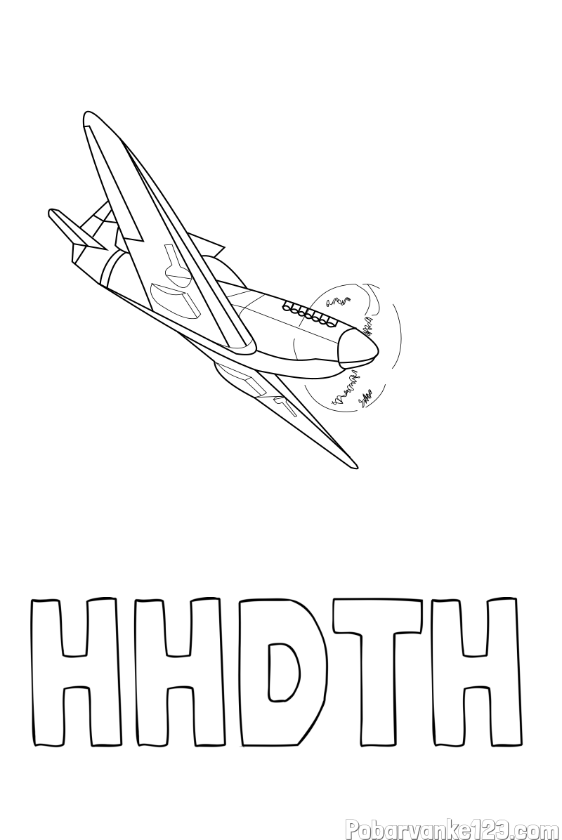 Pobarvanka imena HHDTH in pobarvanka lovca