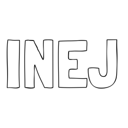 Online izdelana pobarvanka - Pobarvanka imena INEJ