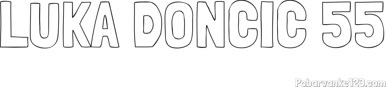 Pobarvanka imena LUKA DONČIČ 55