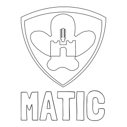 Online izdelana pobarvanka - Pobarvanka imena MATIC in pobarvanka NK Maribor (grb)