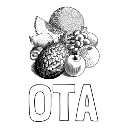 Online izdelana pobarvanka - Pobarvanka imena OTA in pobarvanka sadja (ananas, melona, jabolka, kivi, grozdje, pomaranča...)