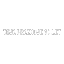 Online izdelana pobarvanka - Pobarvanka imena TEJA PRAZNUJE 10 LET