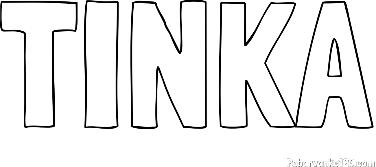 Pobarvanka imena TINKA