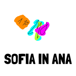 Pobarvana pobarvanka - Pobarvanka imena SOFIA IN ANA in POŠTEVANKA 10