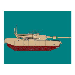 Pobarvana pobarvanka - Pobarvanka tanka M1 Abrams
