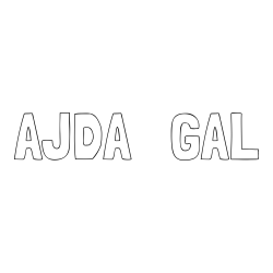 Online izdelana pobarvanka - Pobarvanka imena AJDA   GAL
