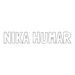 Online izdelana pobarvanka - Pobarvanka imena NIKA HUMAR