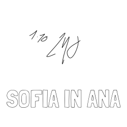 Pobarvanka imena SOFIA IN ANA in POŠTEVANKA 10