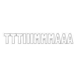 Online izdelana pobarvanka - Pobarvanka imena TTTIIIMMMAAA