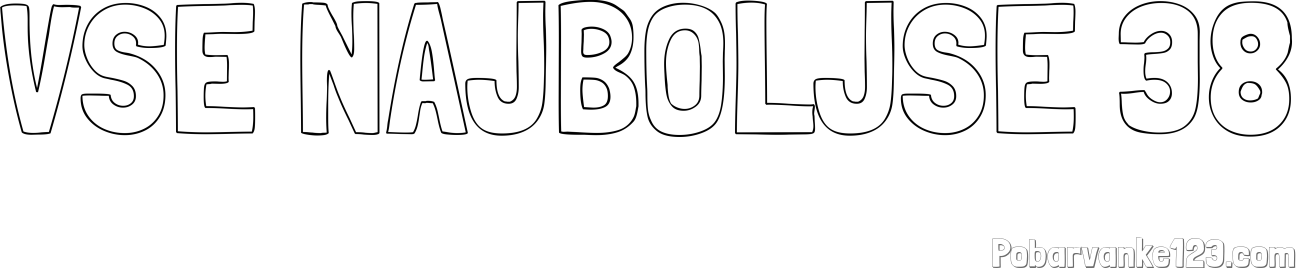 Pobarvanka imena VSE NAJBOLJSE 38
