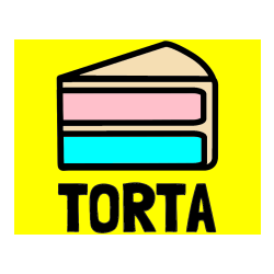 Pobarvana pobarvanka - Pobarvanka imena TORTA in pobarvanka kosa torte