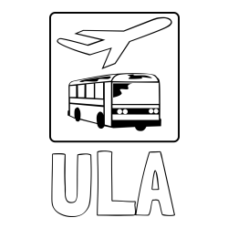 Online izdelana pobarvanka - Pobarvanka imena ULA in avtobus in letalo